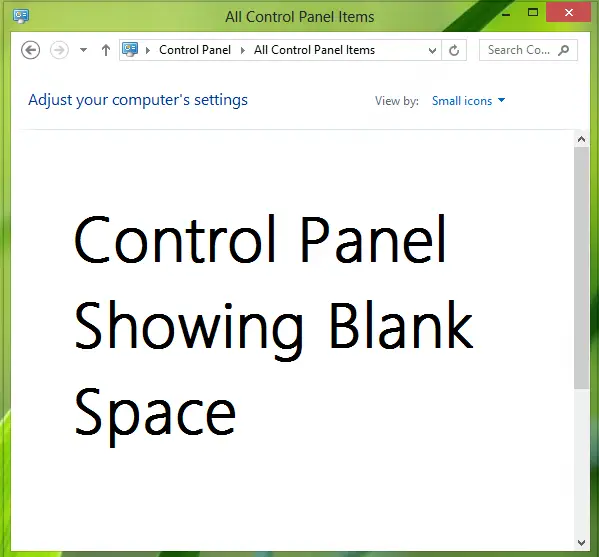 Fix Empty Control Panel FIX: Control Panel Empty or Blank in Windows 8 | 7