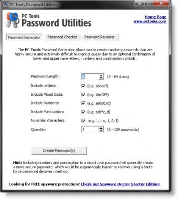 generate passwords no caps