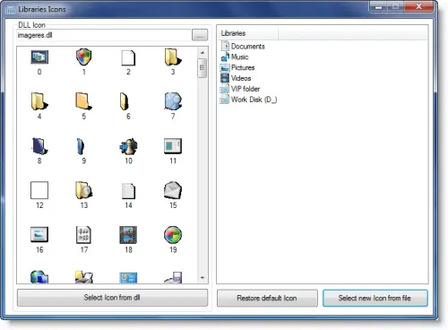 How To Change Library Icons Easily In Windows 7