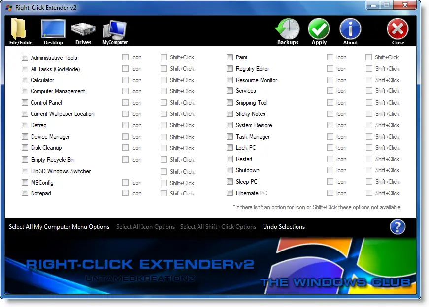 notepad windows 10 context menu