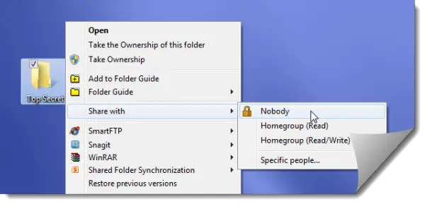 Make Folder Private