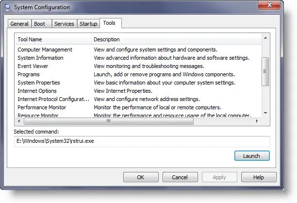 Msconfig Tools