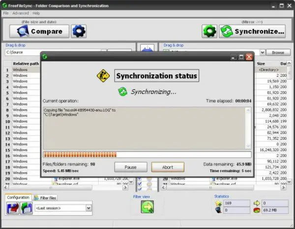 microsoft folder sync software