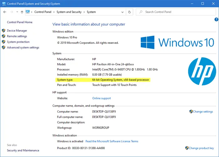 Where is the System Control Panel in Windows 11 10 now  - 80