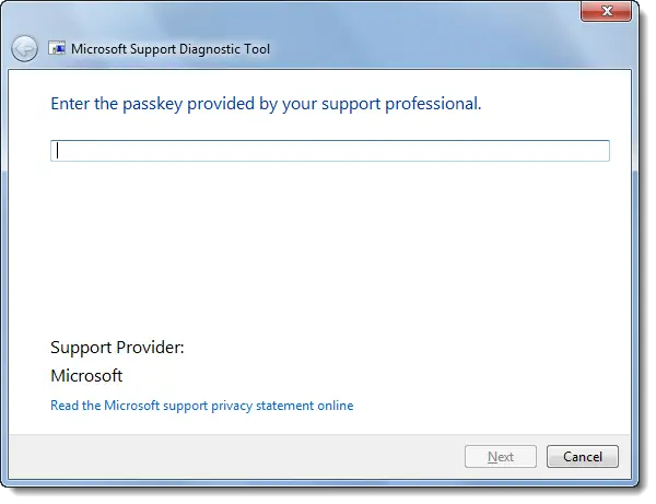 Microsoft Support Diagnostic Tool