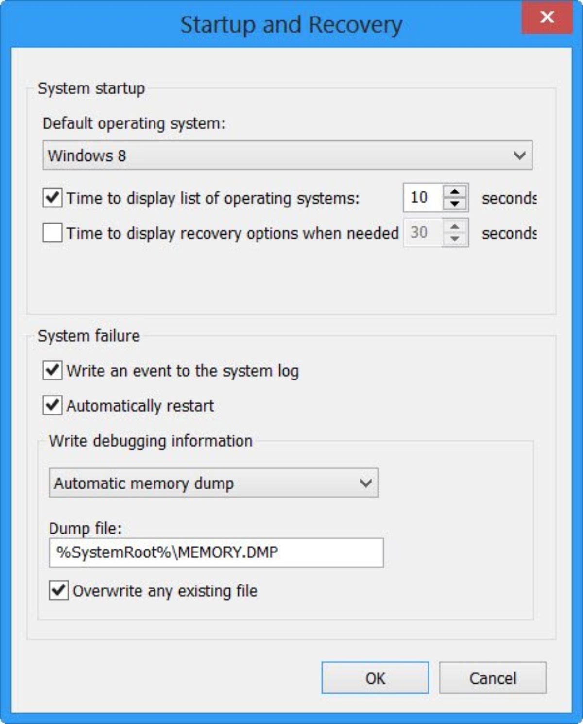 Change The Number Of Memory Dump Files Windows Creates And Saves