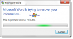 microsoft word quit unexpectedly