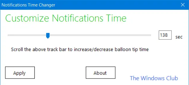 Time changer 1.8 9. Balloon Notifications in Windows.