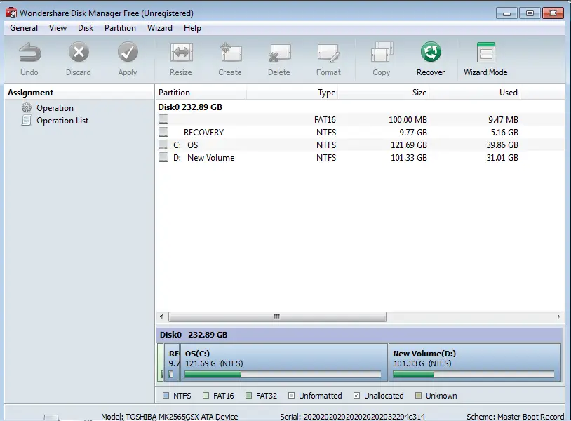 windows volume manager for software