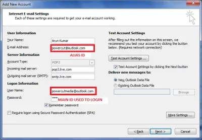 Email Settings for Outlook.com you can use with Outlook Desktop