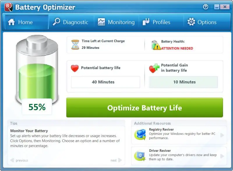 Battery Optimizer  Optimize Your Windows Laptop Battery Life - 65