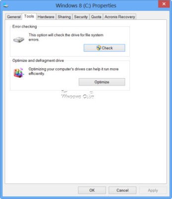 windows 10 scan disk for errors