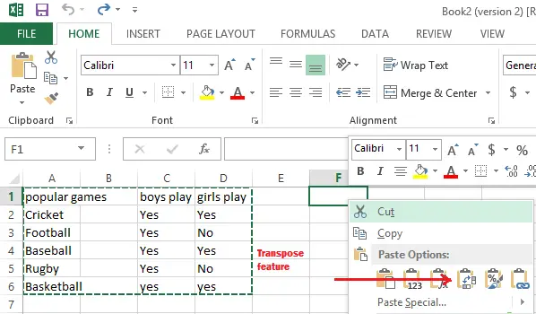 how to copy and transpose in excel troubleshooting