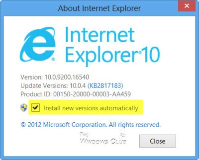 block internet explorer 10
