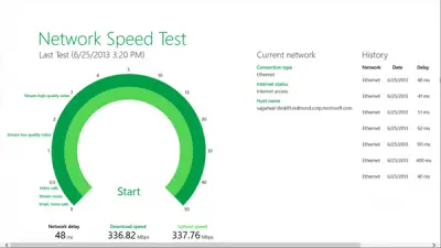 microsoft internet speed test app