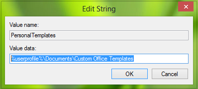 Create Custom Templates Installation Location for Office