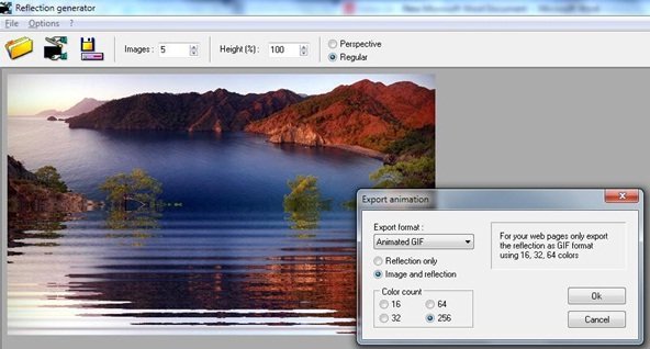 Add beautiful wave effects and animation to your photos with Reflet