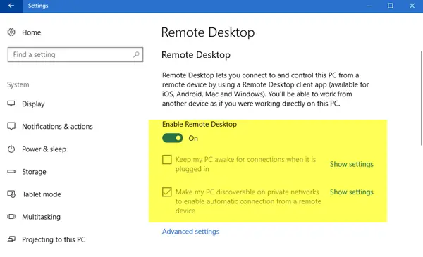 how to add mac to pc remote desktop