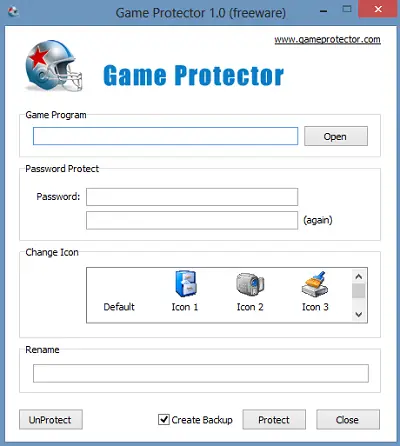 Game Protector: Password protect Games in Windows PC