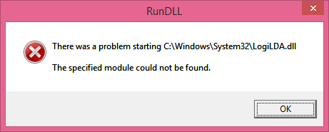 rundll error on startup windows 10