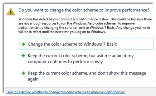 Change the color scheme to improve Performance