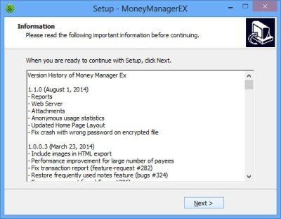 Money Manager Ex 1.6.4 for windows instal free