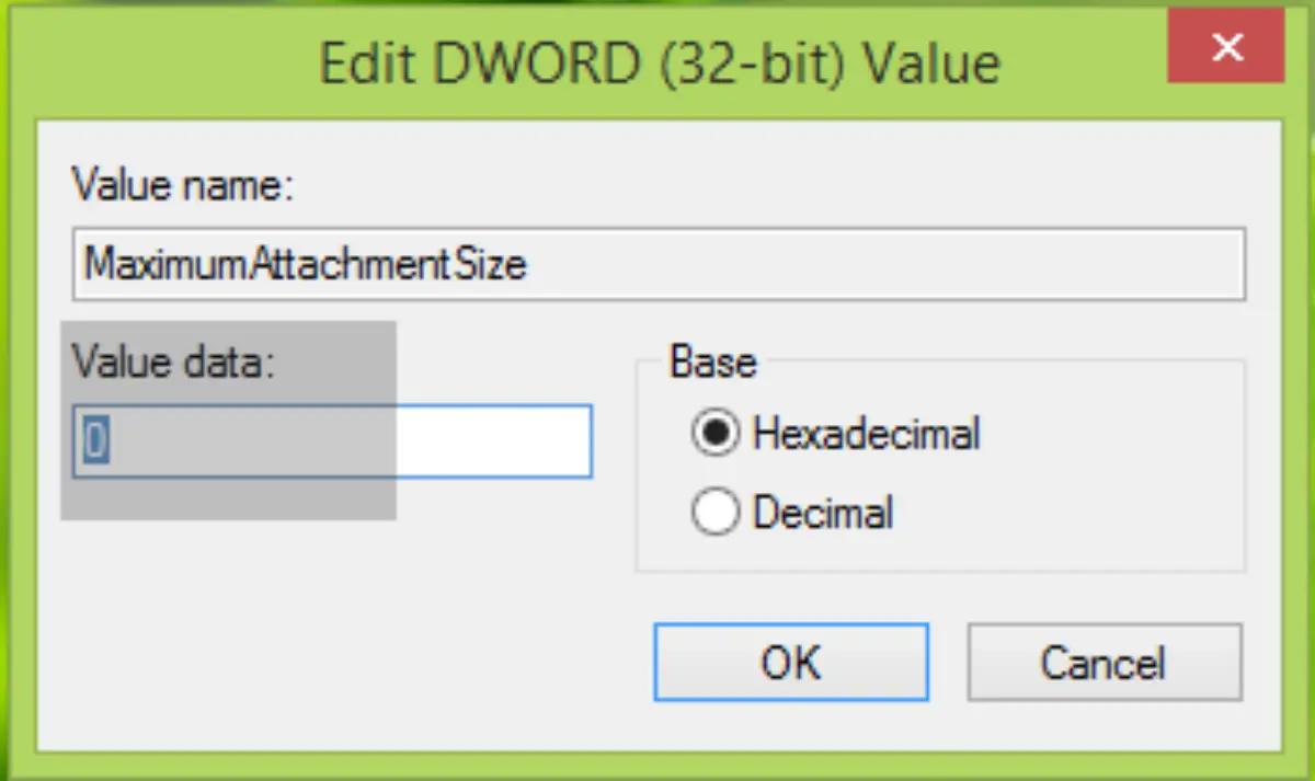 Attachment Size Exceeds Allowed Limit in Outlook