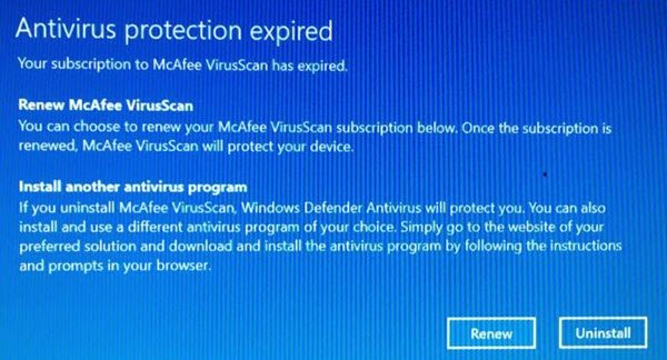 Your Antivirus protection has expired  What next  - 57