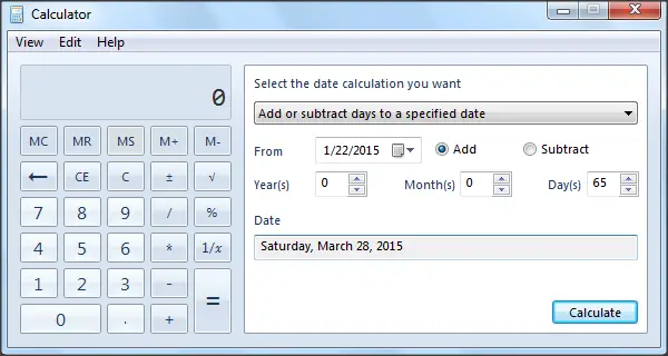 use-windows-calculator-to-perform-date-calculations