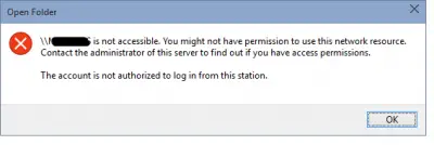 The Account Is Not Authorized To Log In From This Station