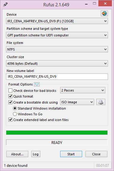 how to make bootable usb windows 7 uefi for mac