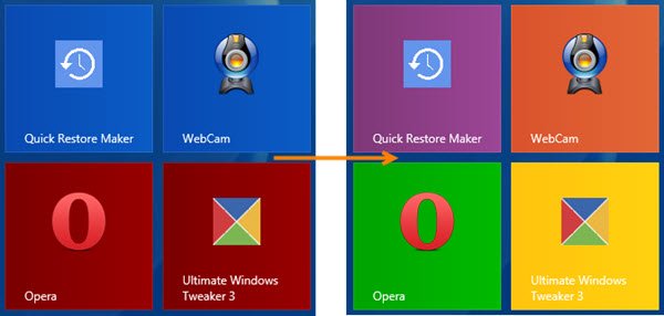 Windows Tile Color Changer  Change Start Menu Tiles color - 49