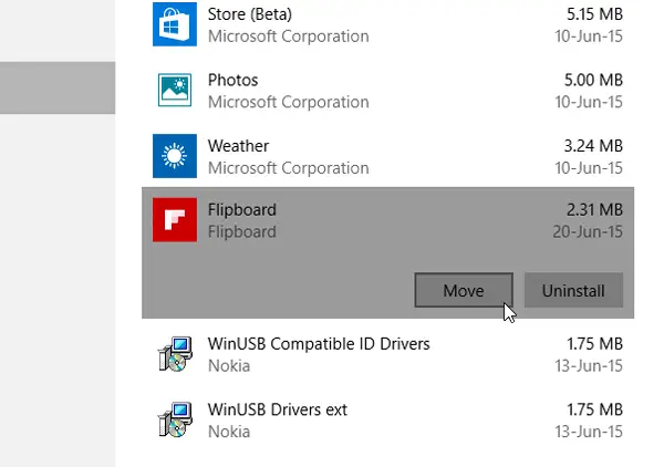 move windows store games to another drive