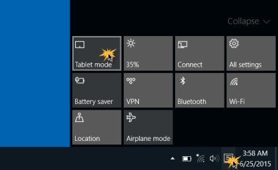 How to automatically switch to Tablet Mode in Windows 10