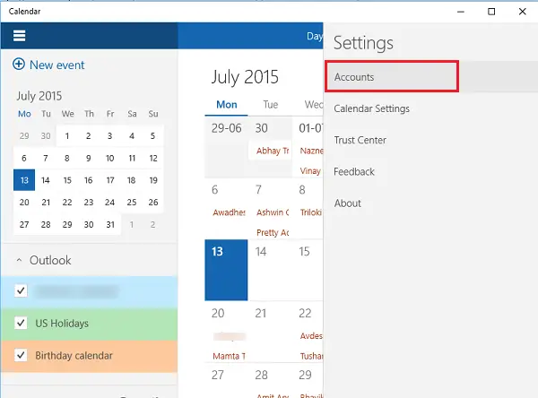 How to use the Windows 10 Calendar App