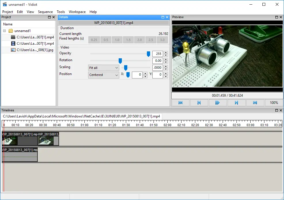 Vidiot Video Editor software