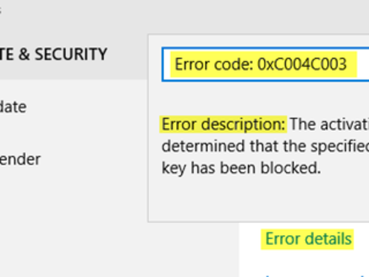 Windows 10 Activation Errors Error Codes Description Fixes
