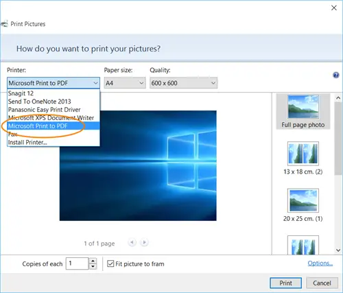 Microsoft Drucken In Pdf Windows 10