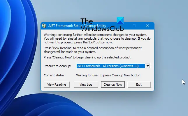 Microsoft .NET Framework Setup Cleanup Tool