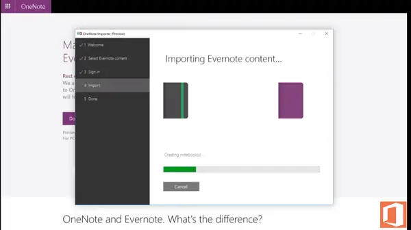 export evernote to onenote