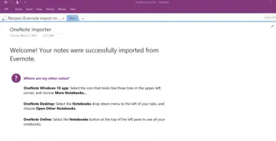 migrate evernote to onenote