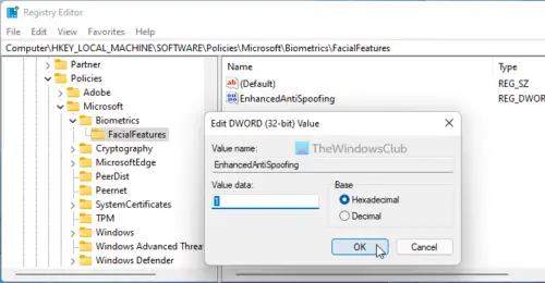 Enable Enhanced Anti-spoofing Feature In Windows 11/10 - Rodrigue Nother44