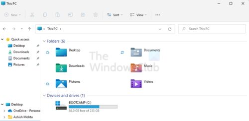 File Explorer keyboard shortcuts in Windows 11/10