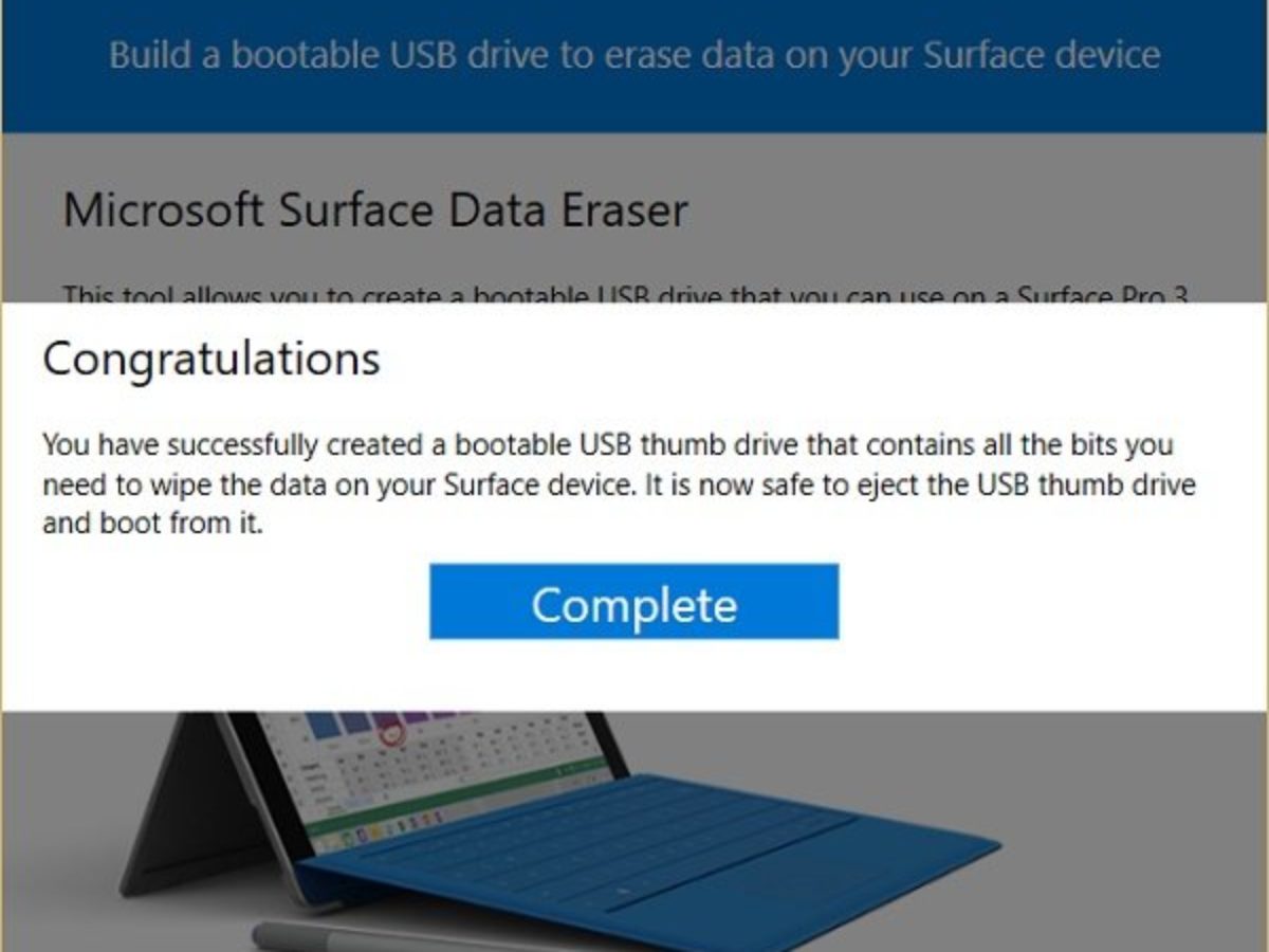 Microsoft Surface Data Eraser Protect Your Data By Securely Erasing It