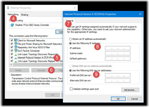 Find out, renew, change IP address in Windows 10