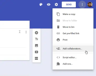 Add collaborators Google Forms tips and tricks