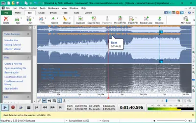 download the new for windows NCH WavePad Audio Editor 17.86