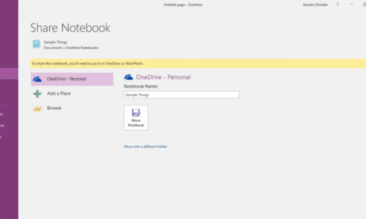 How To Enable Or Disable Syncing Of Files From Onenote To Onedrive