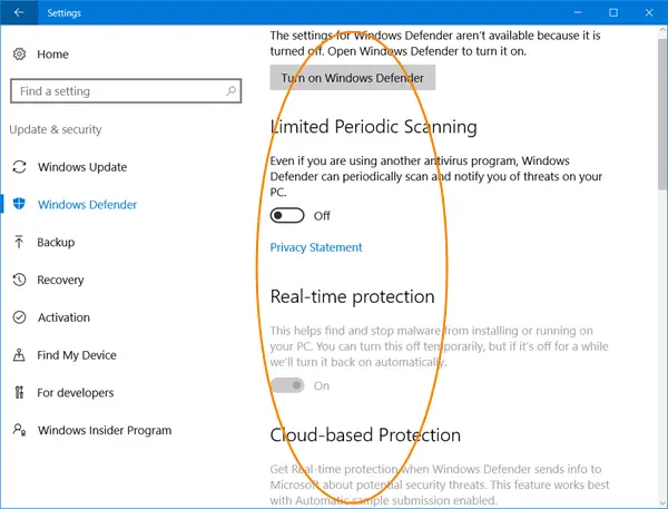 Remove Windows Defender Notification Icon In Windows 10