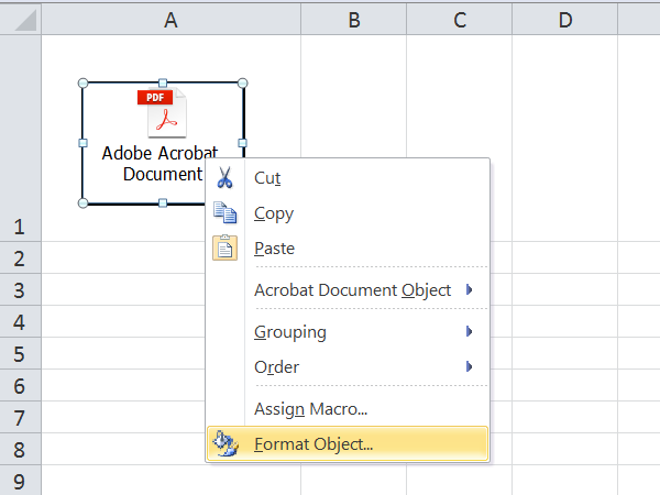 How To Insert PDF File In Excel Sheet